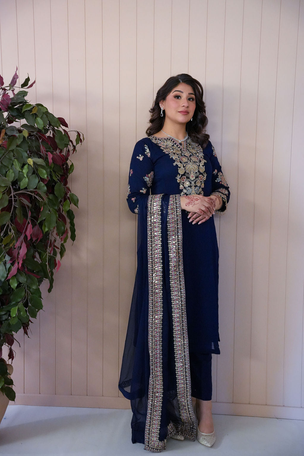 Shahnoor-e-Naz – Embroidered Chiffon Suit