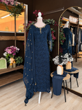 Dark Indigo Élan Embroidered Suit
