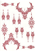 Henna Sticker - 2 sider