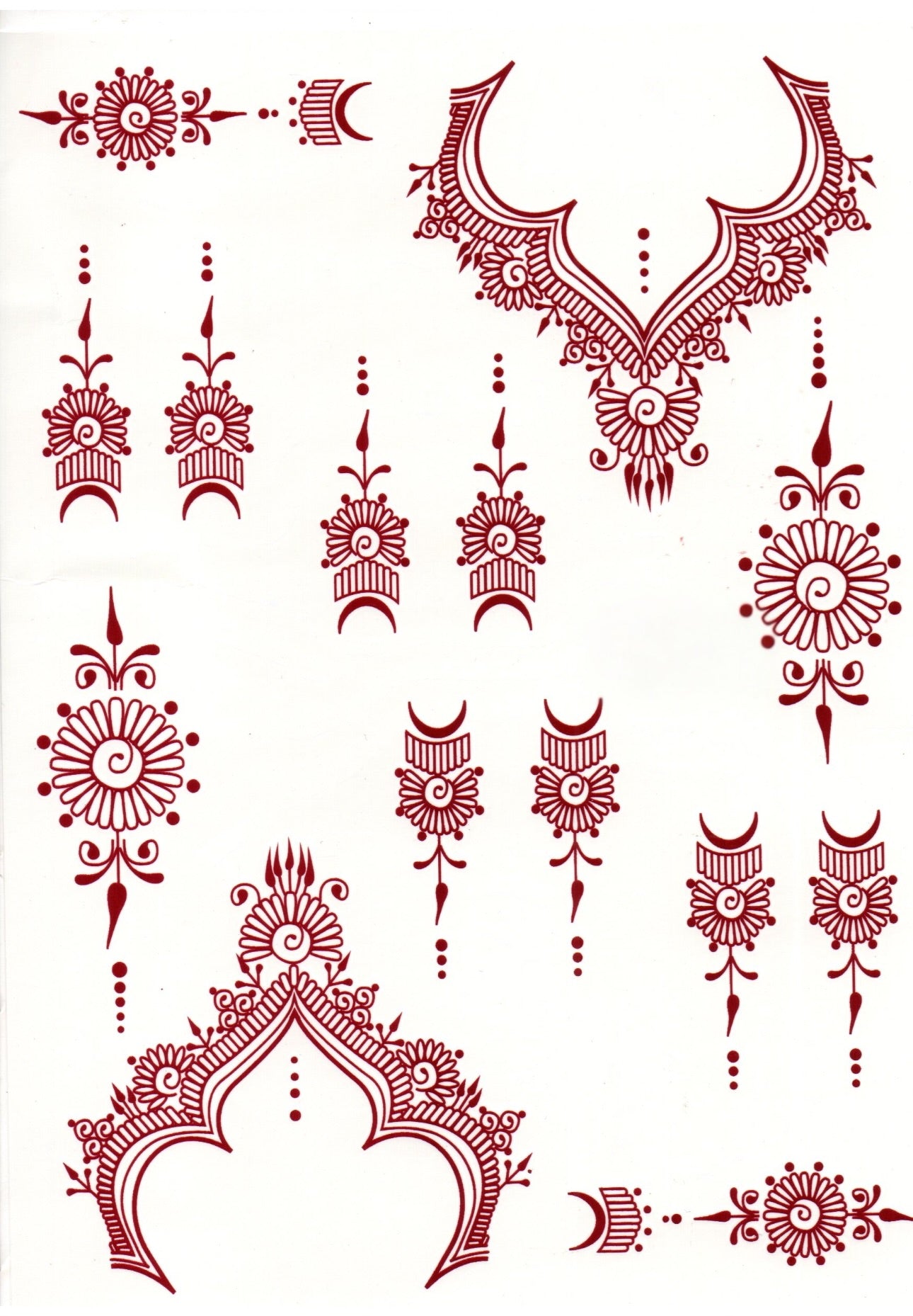 Henna Sticker - 2 sider