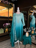 Celestial Tide Silk Suit