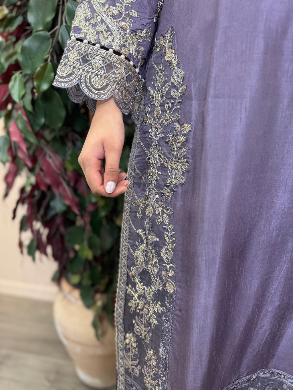 Aurelia - Premium SilQ 3pcs embroidered suit