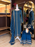 Dark Indigo Royal Gharara