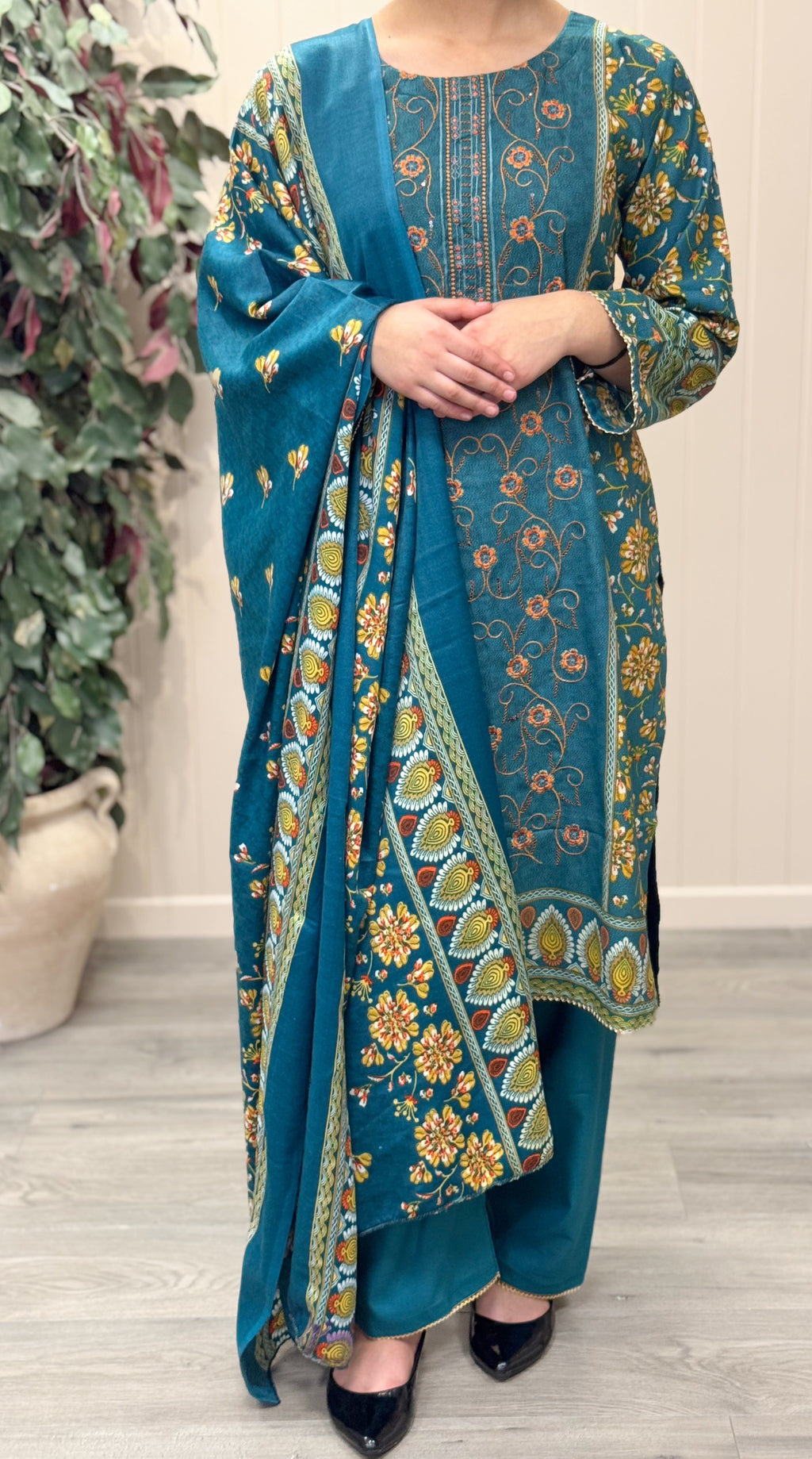 Teal Heritage suit