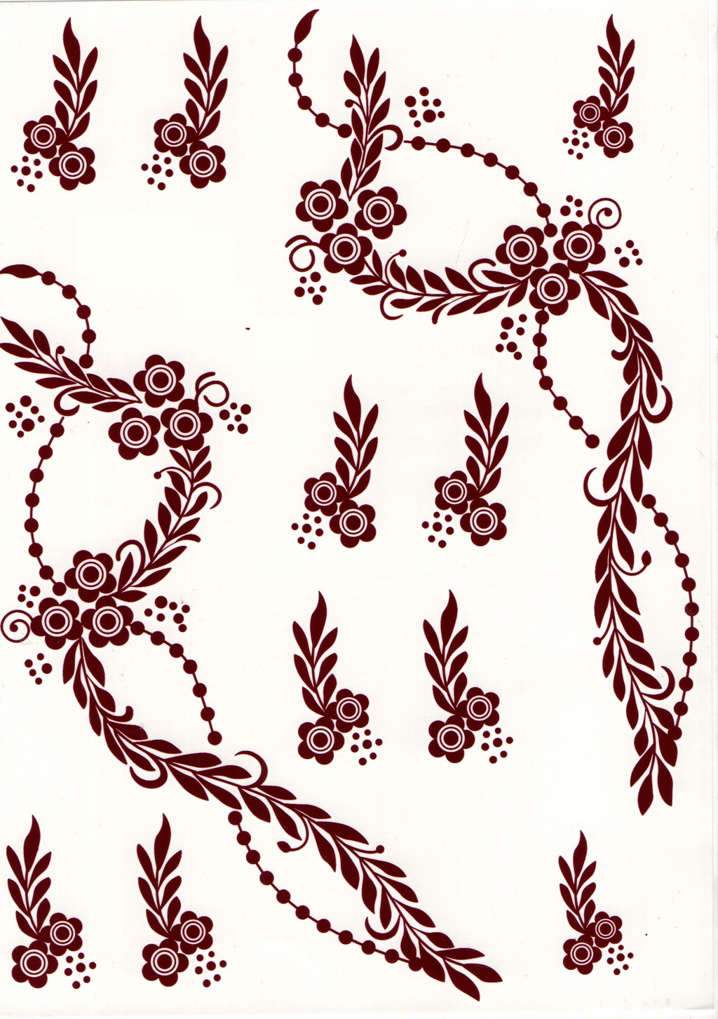 Henna sticker - 2 sider