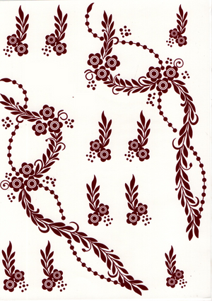 Henna sticker - 2 sider