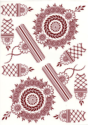 Henna sticker - 2 sider
