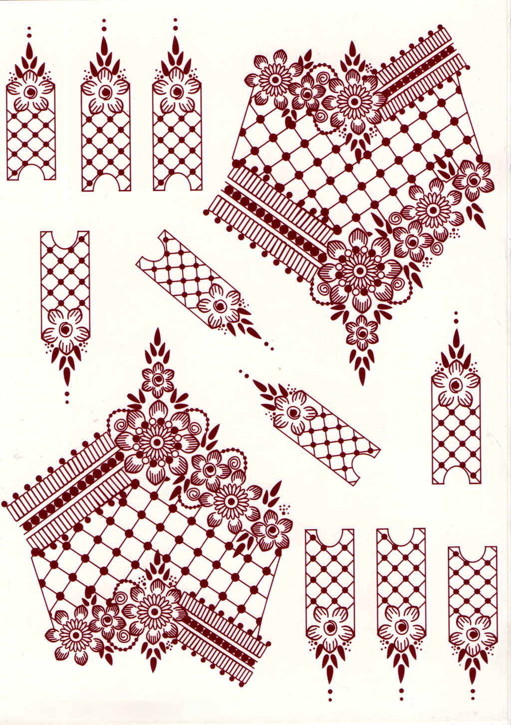 Henna sticker - 2 sider