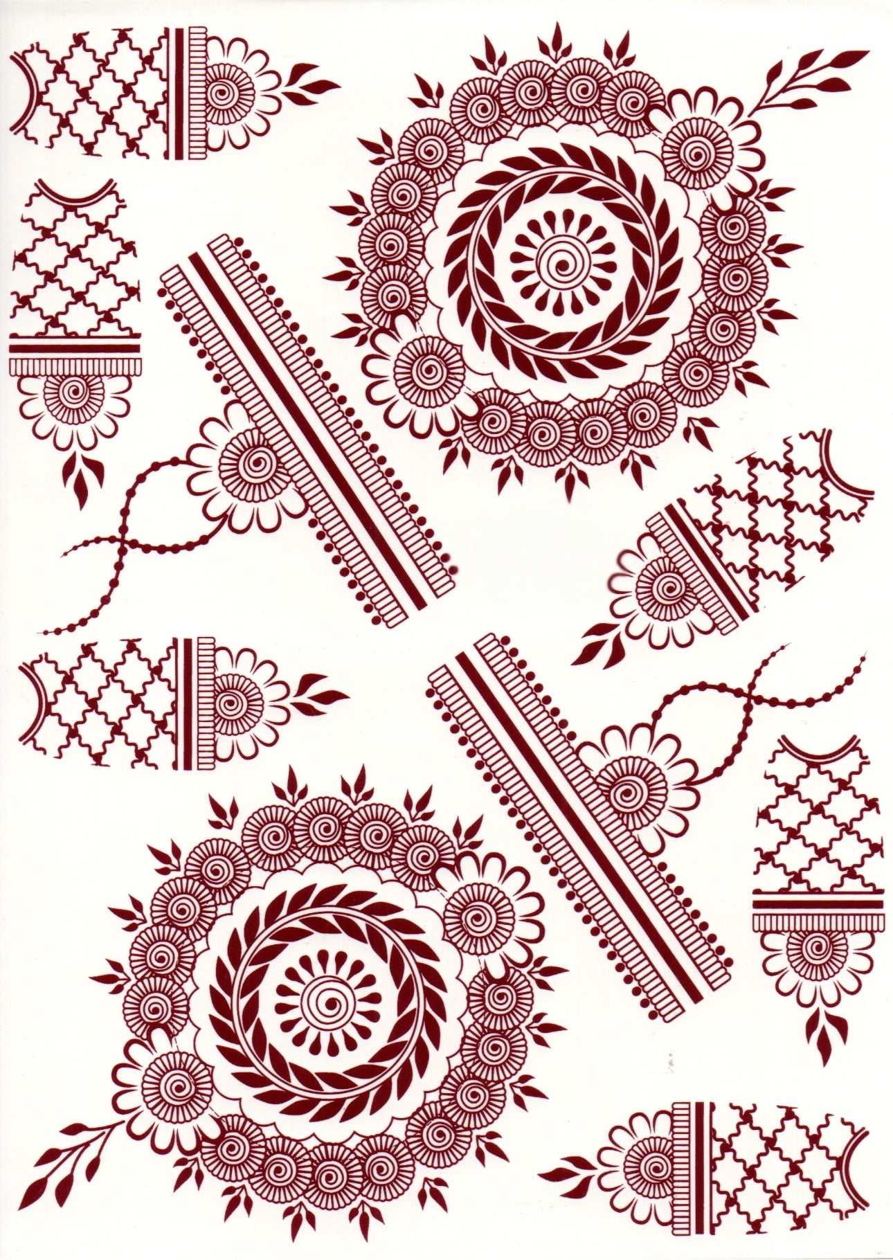 Henna Sticker - 2 sider