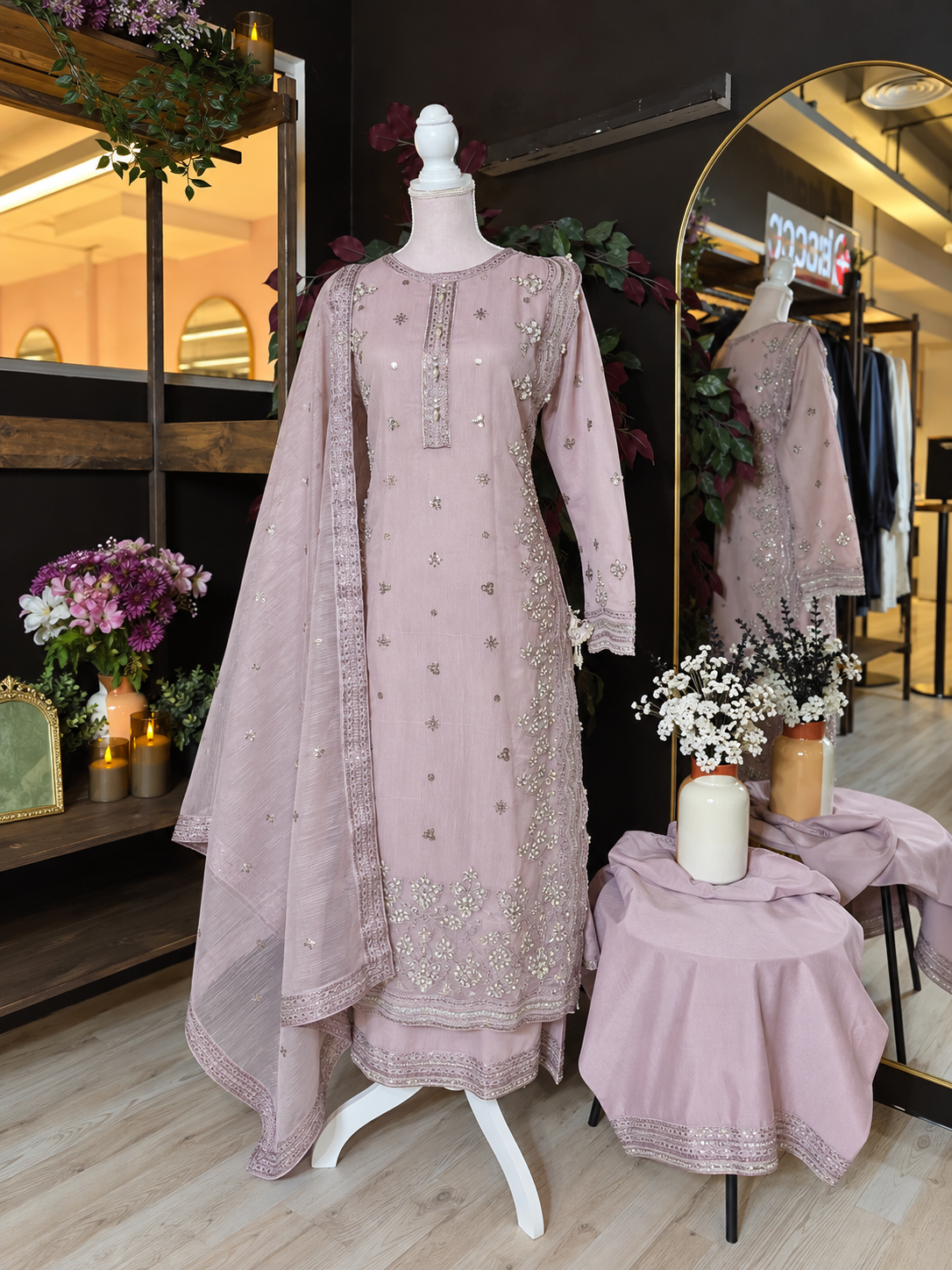 Gulabi Noor Embroidered Suit