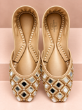 Aaina – Champagne Mirror Khussa