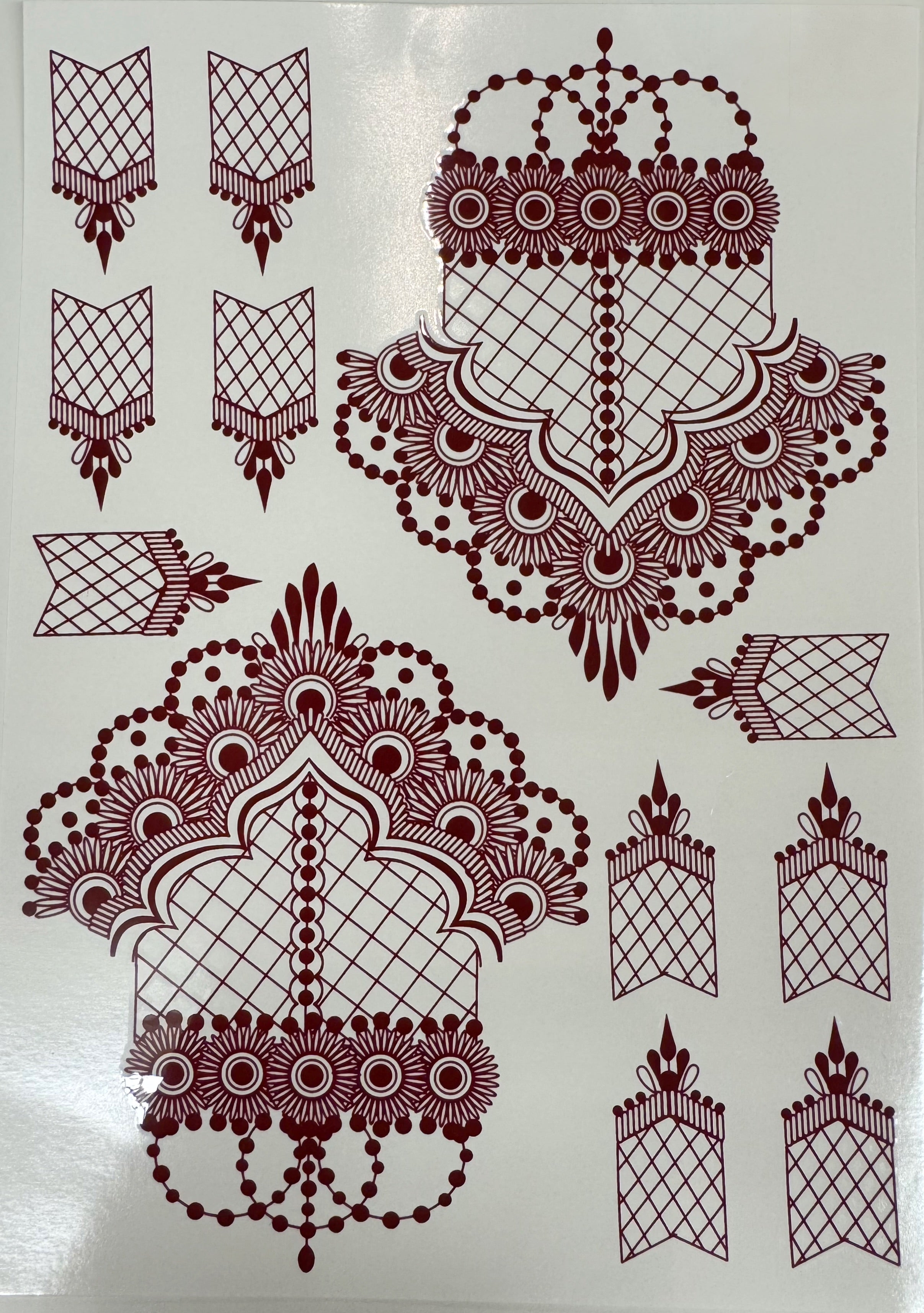 Henna Sticker - 2 sider