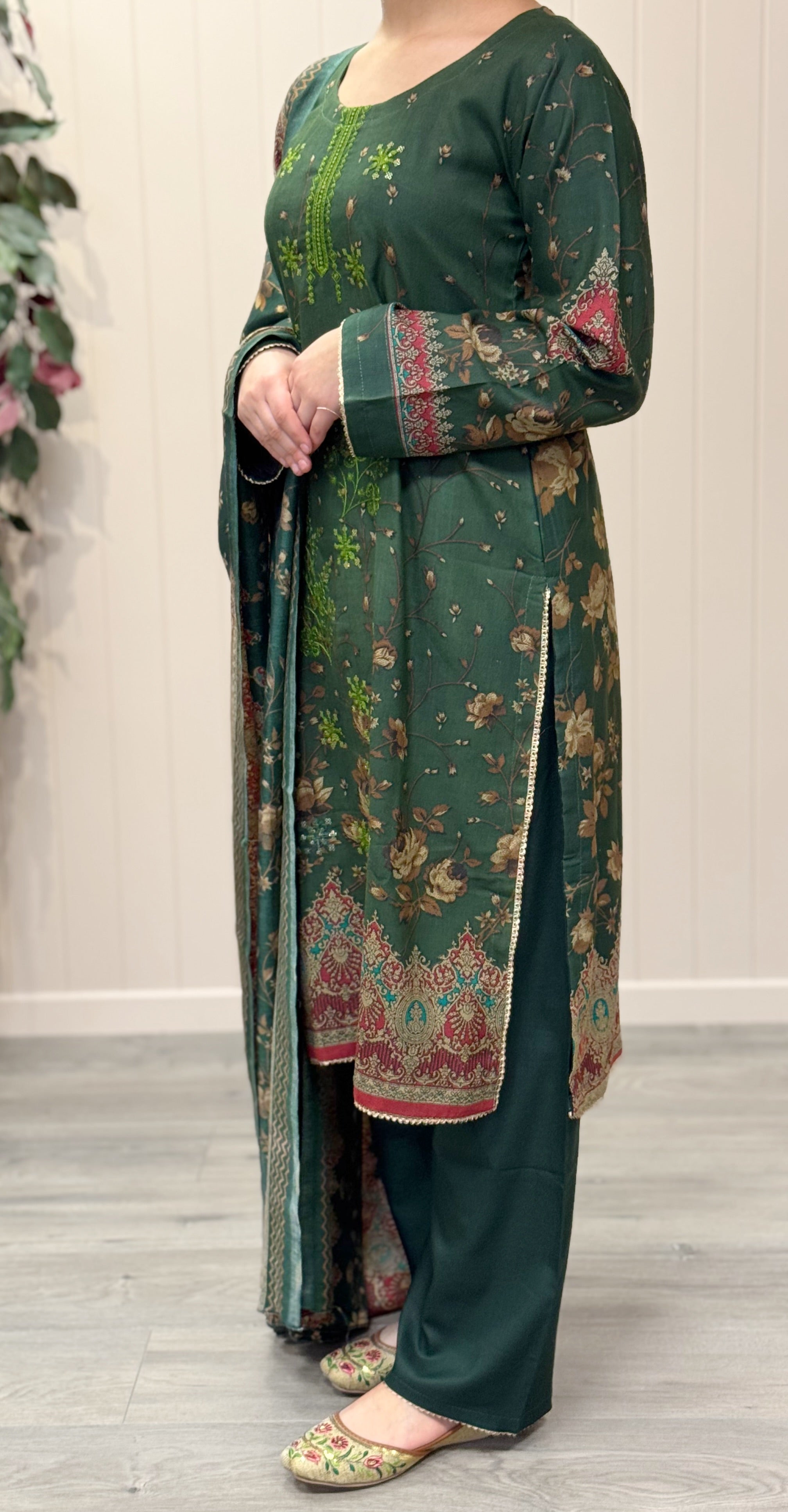 Emerald Green Linen suit