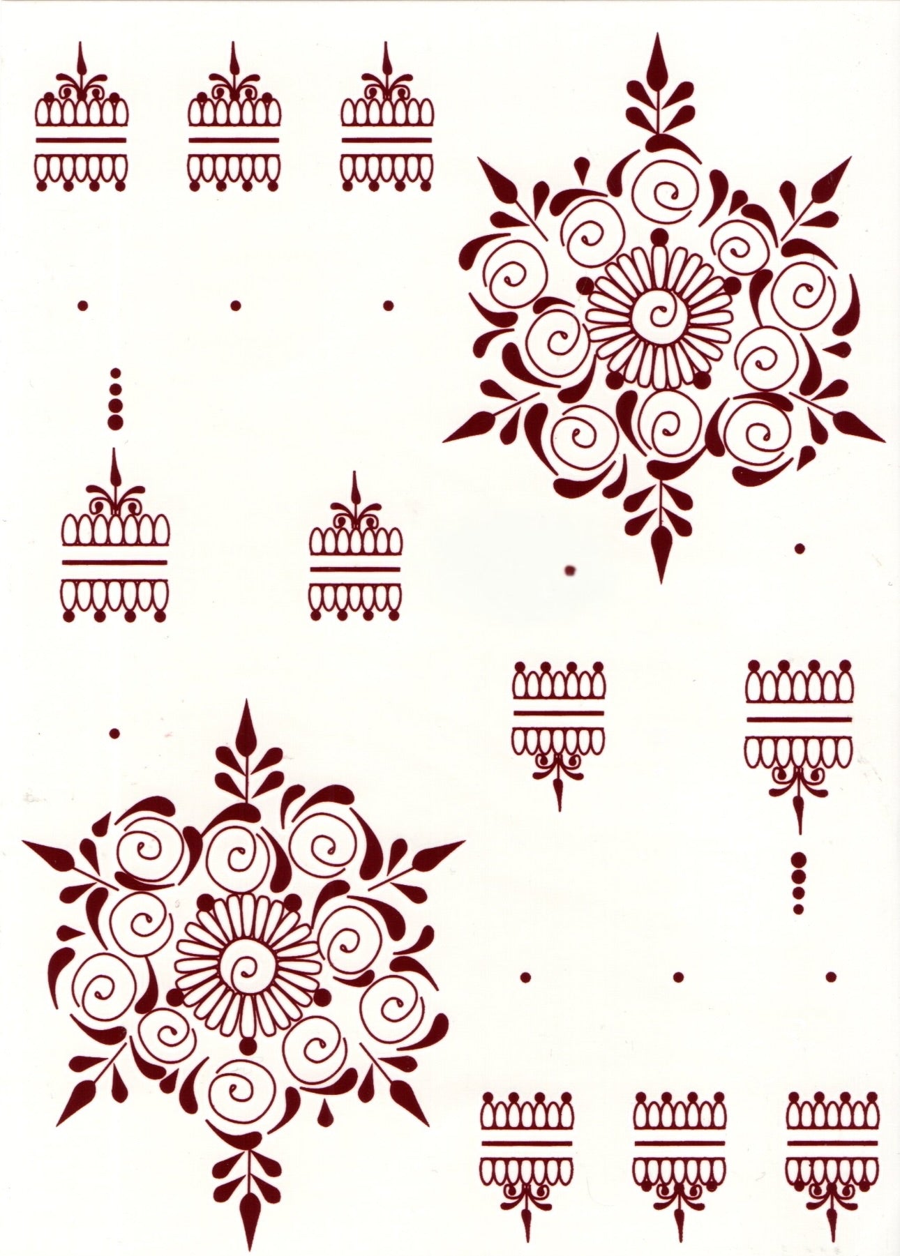 Henna Sticker - 2 sider