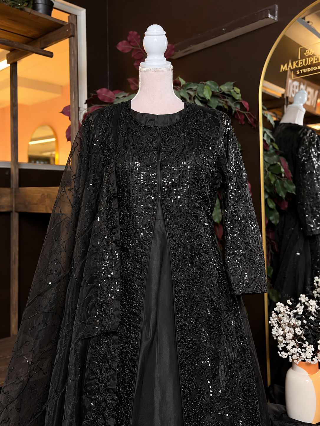 Midnight Elegance Maxi Dress