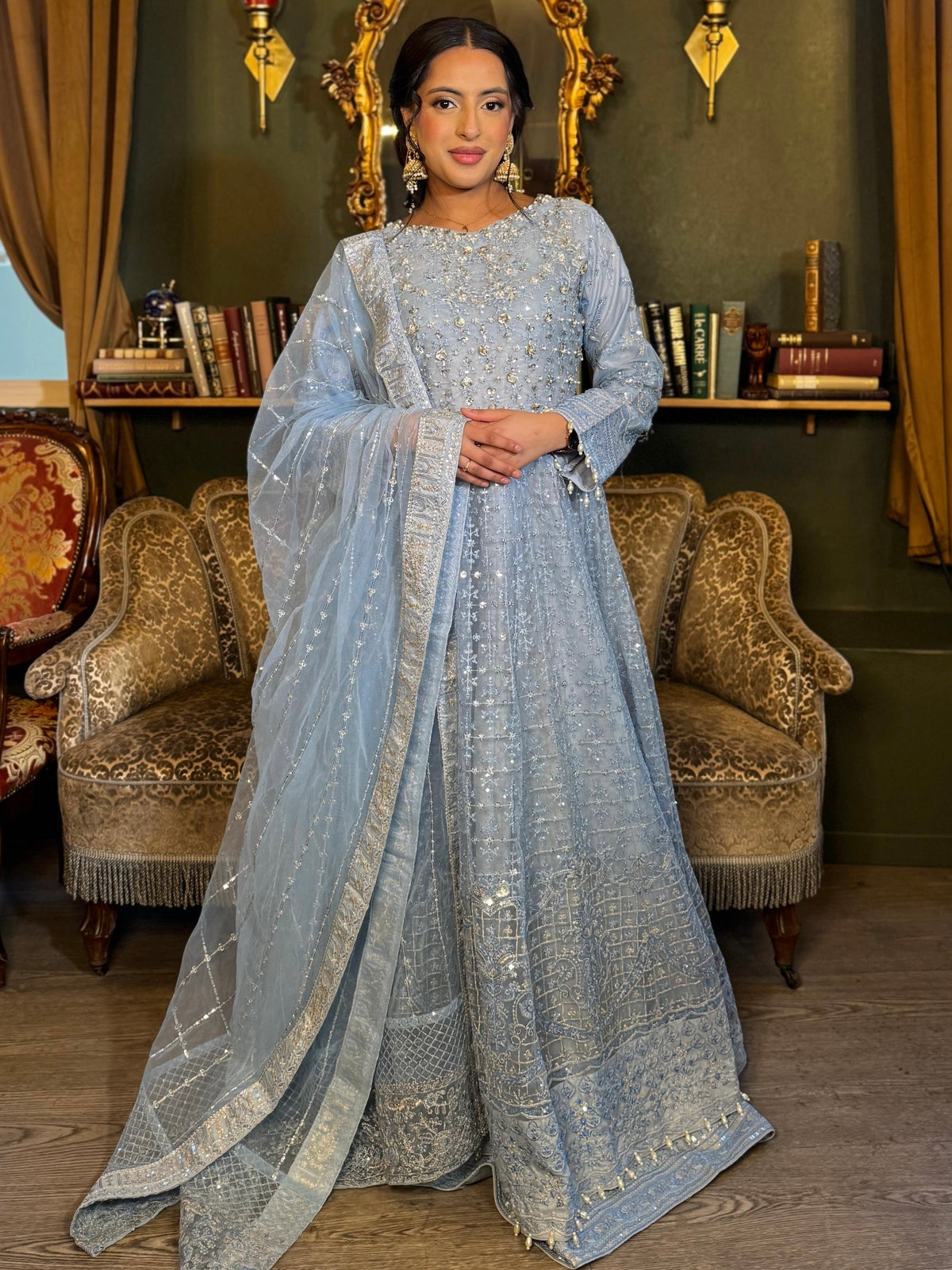 Celeste Blue Maxi Dress