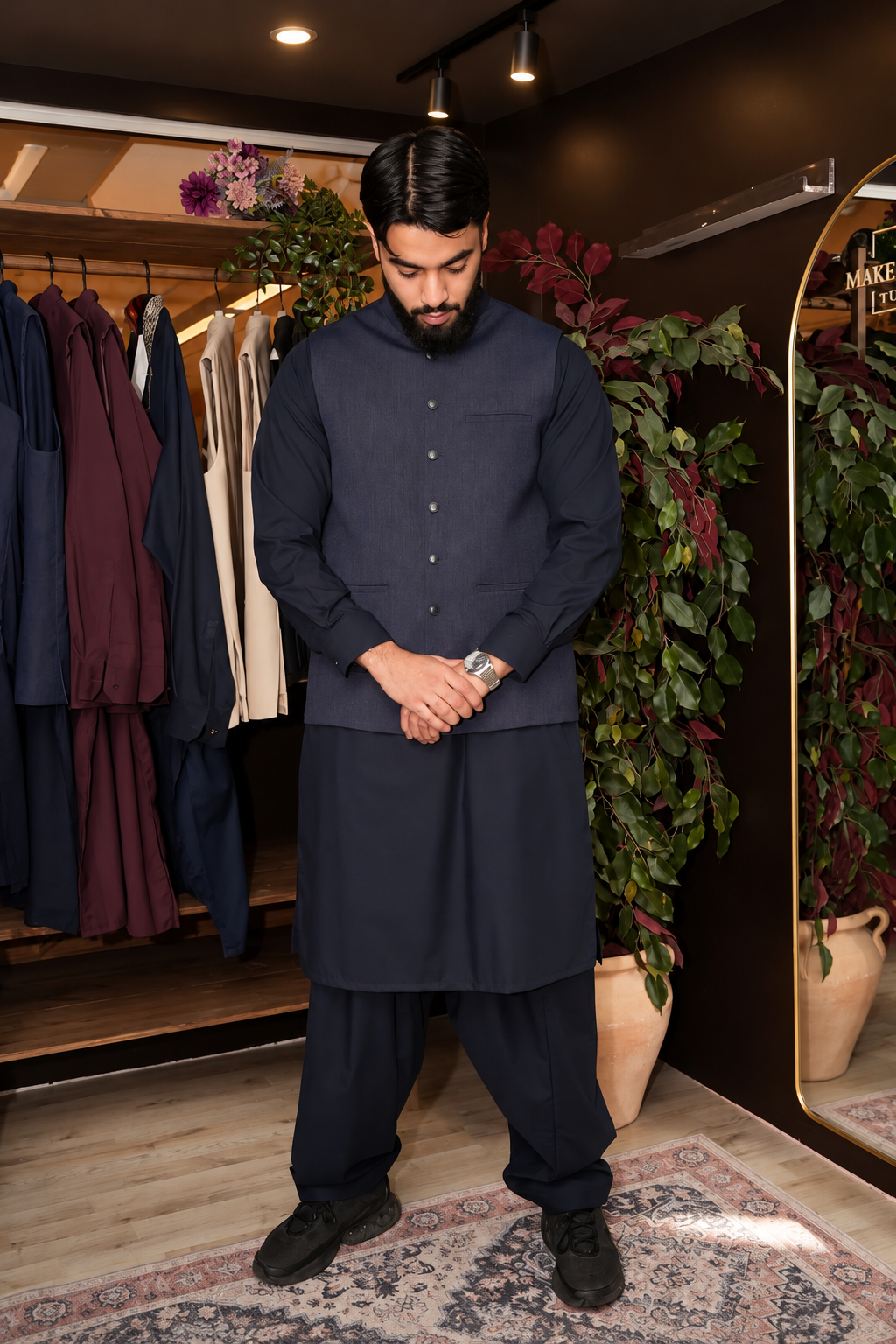 Midnight Navy – 3 Piece Waistcoat Suit