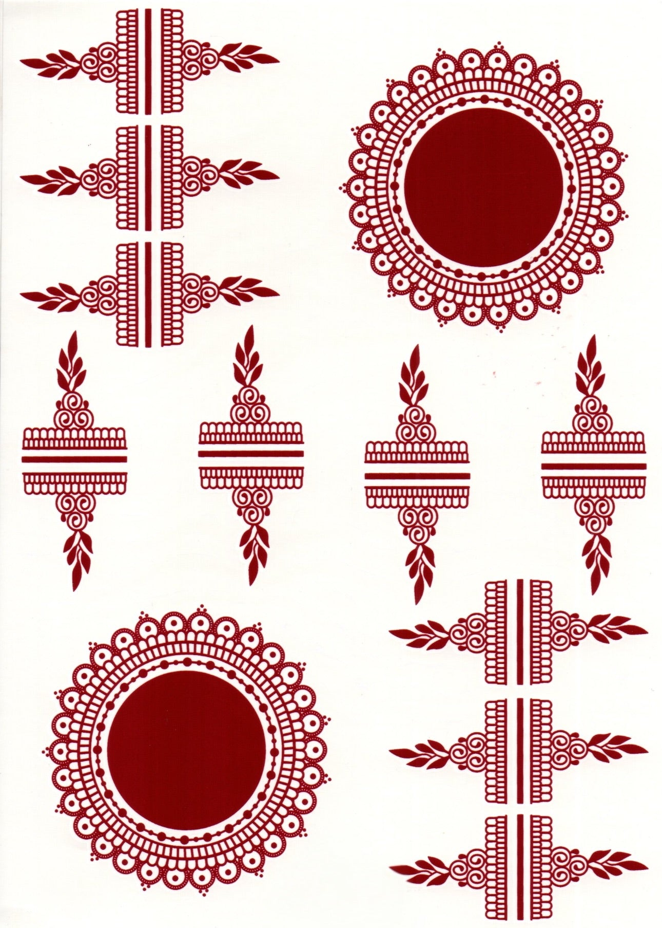 Henna sticker - 2 sider