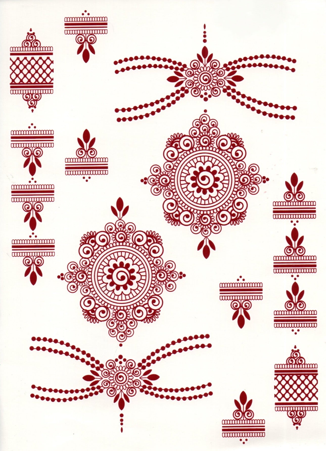 Henna Sticker - 2 sider