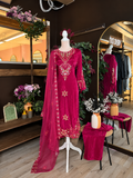 Gilded Bloom Silk Suit