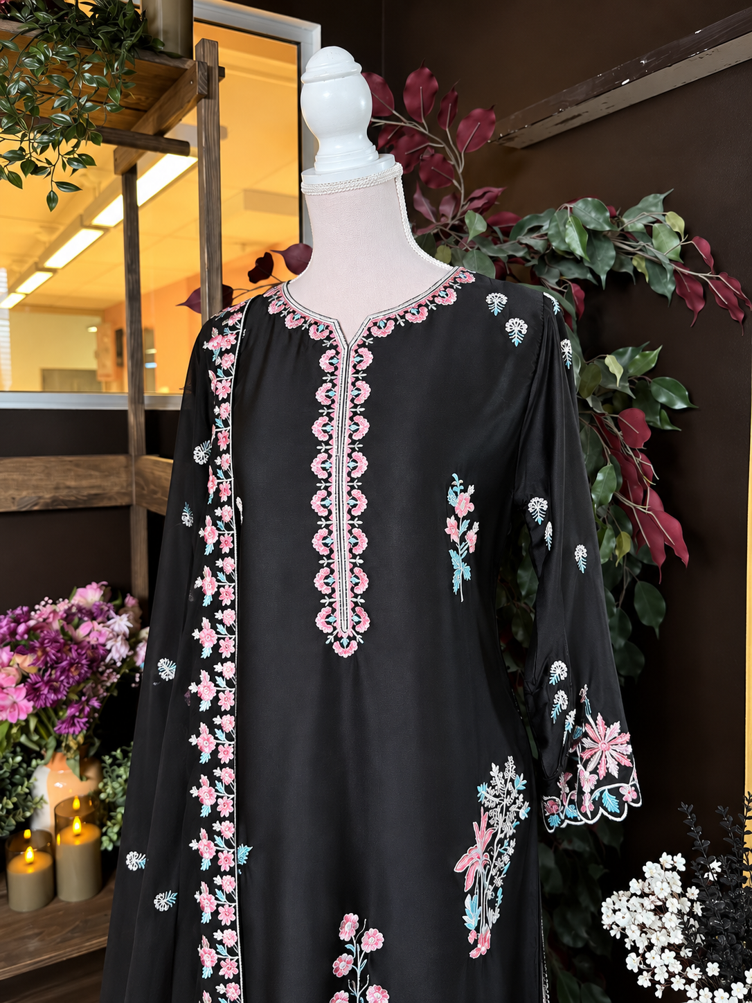 Koyal Noir Silk Suit