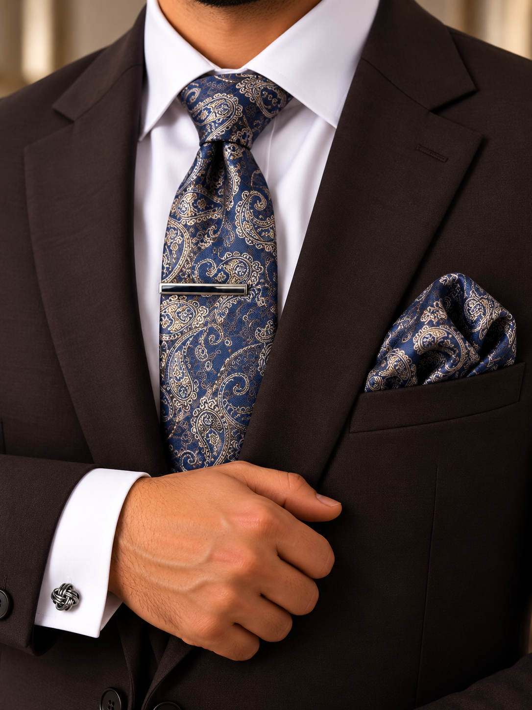 Well-Mannered – Midnight Blue Paisley Gift Set