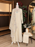 Cream Blossom Chiffon