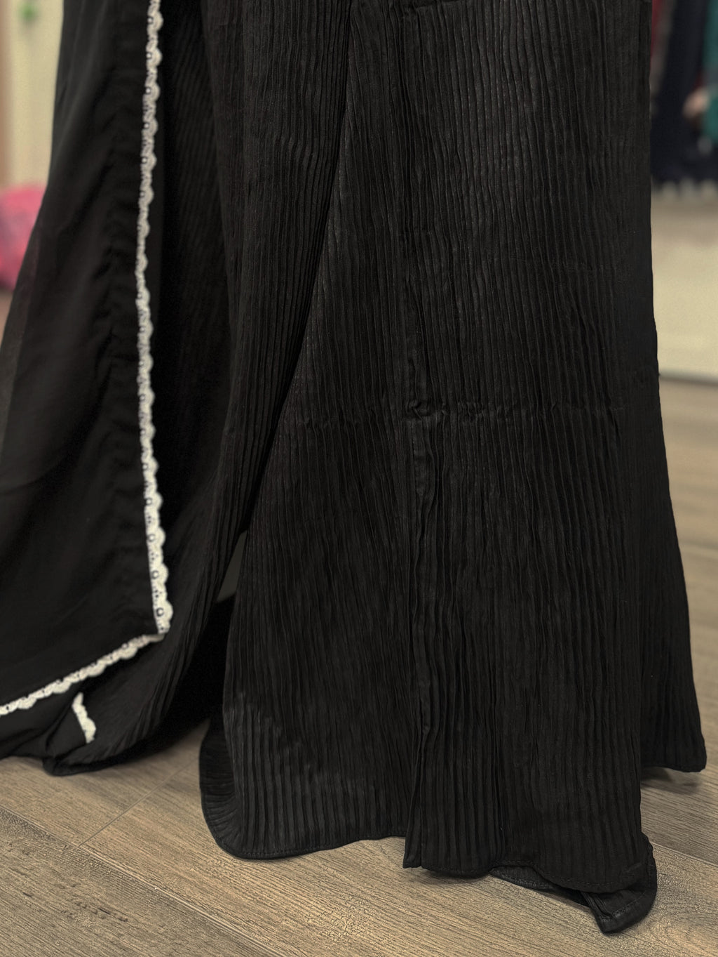 Midnight Noor Chiffon Embroidered Suit