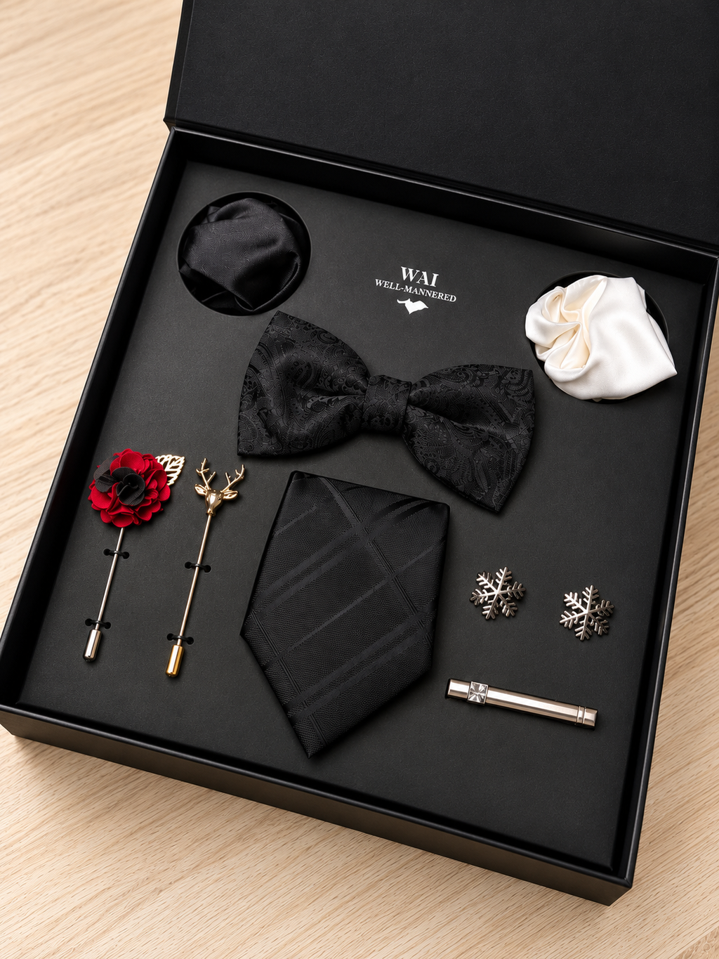 Well-Mannered – Midnight Black Elegance Gift Set