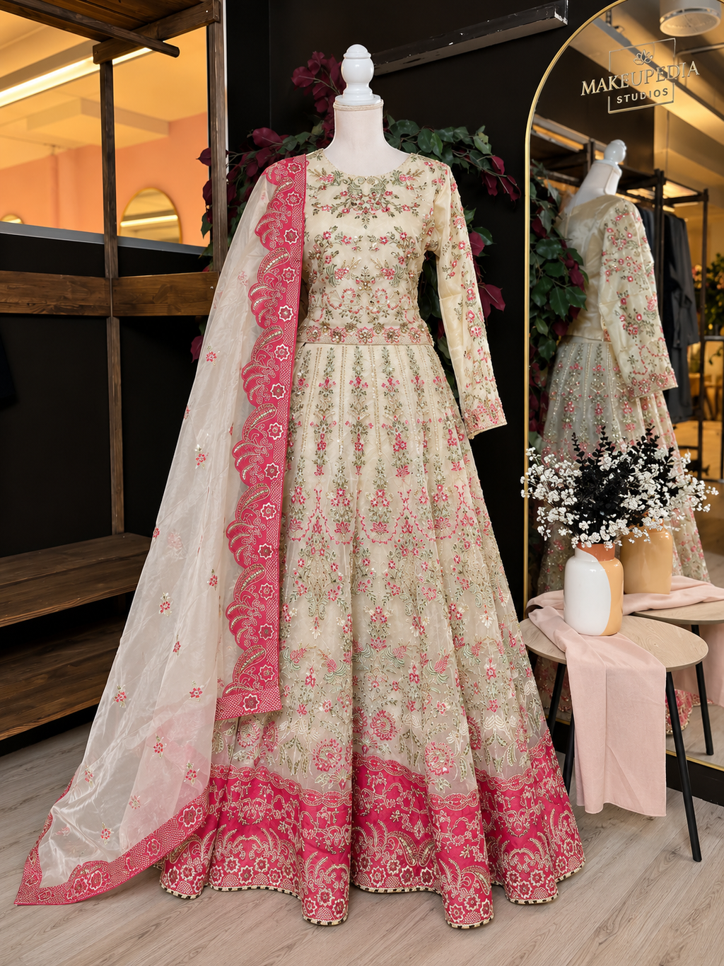 Rosewood Charm Lengha