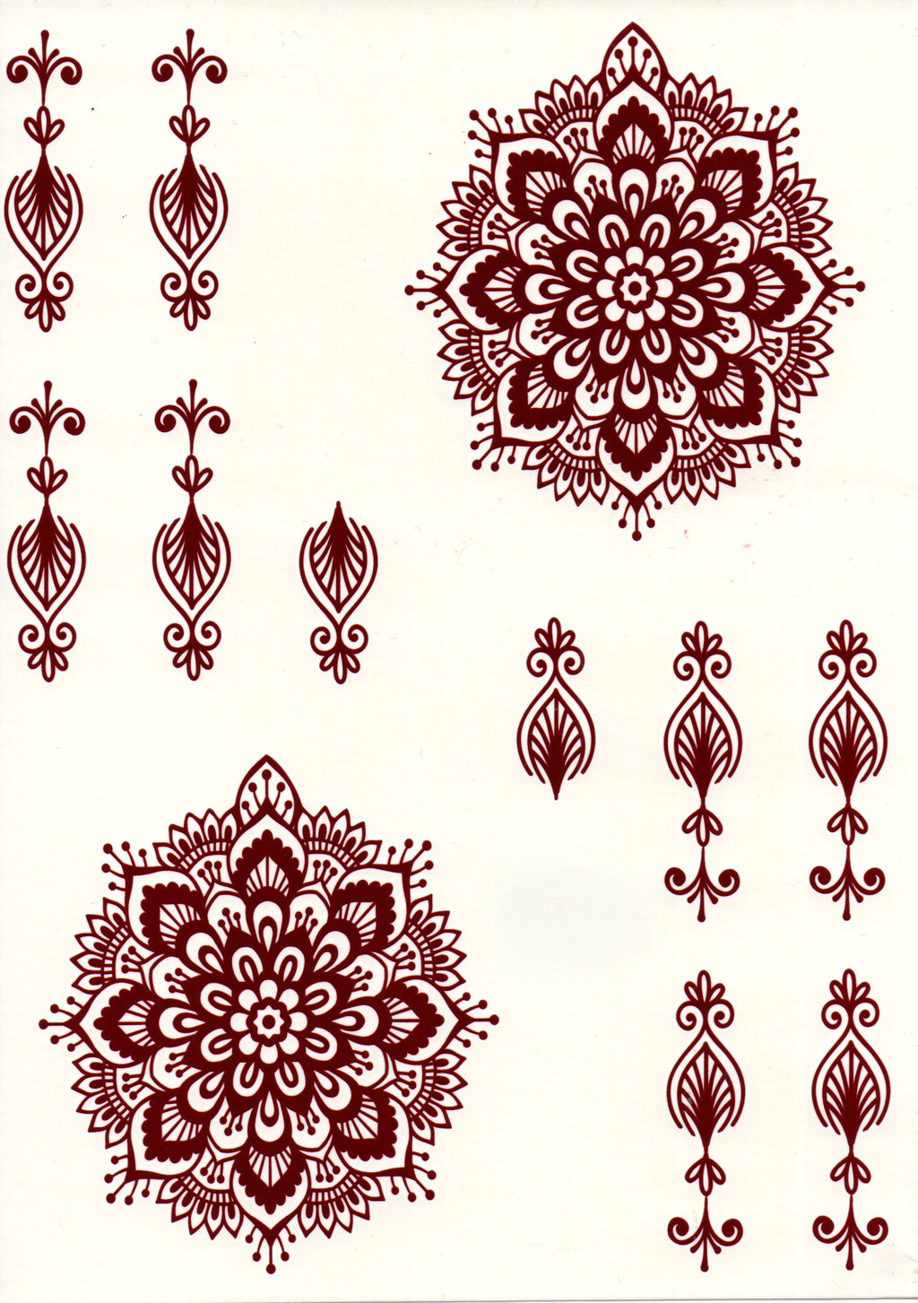 Henna sticker - 2 sider
