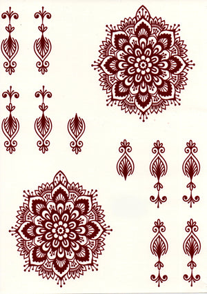 Henna sticker - 2 sider
