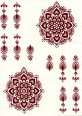 Henna Sticker - 2 sider