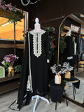 Celeste Contrast Embroidered Suit
