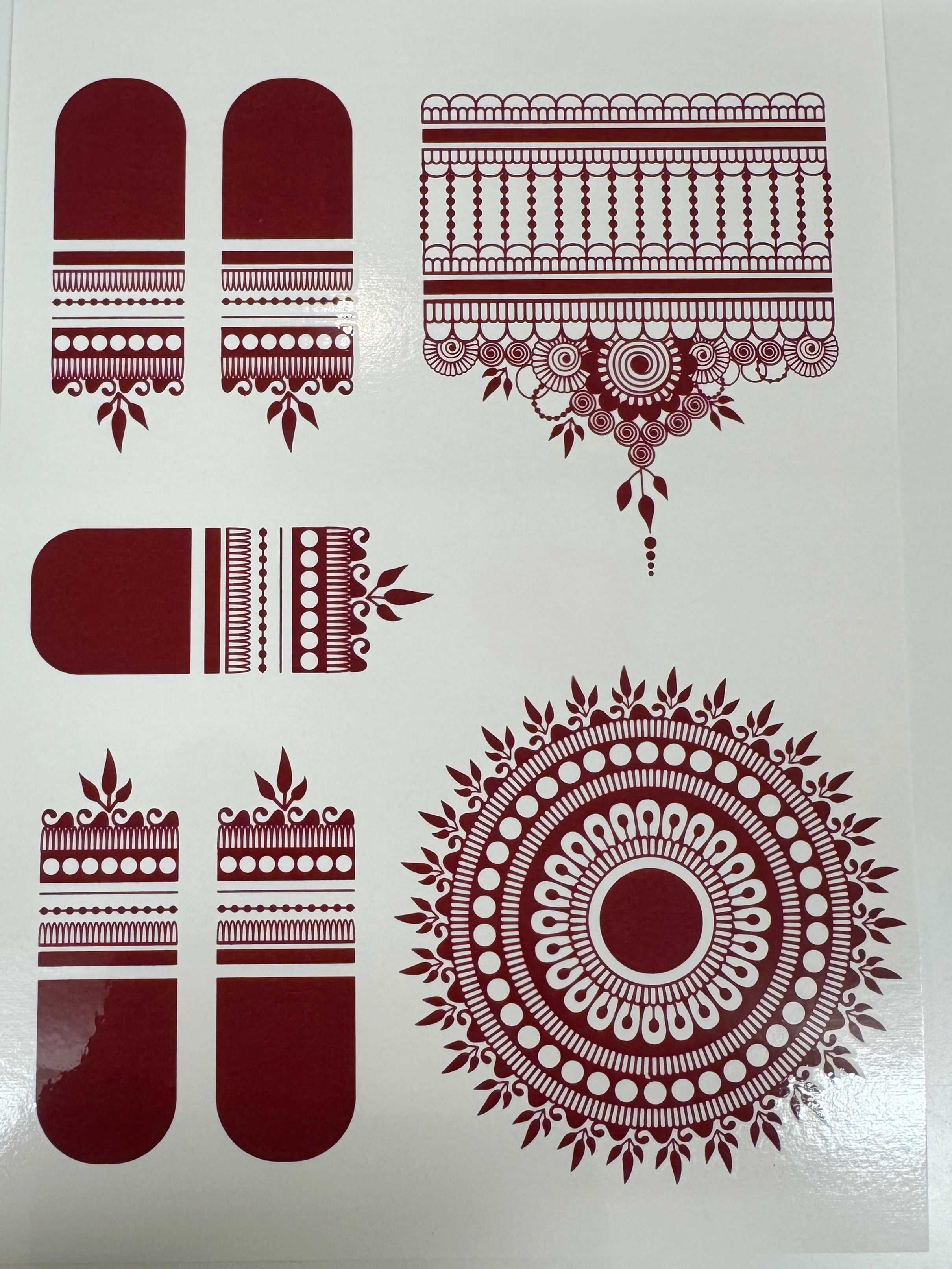 Henna Sticker - 1 side