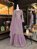 Amethyst Grace Embroidered Sharara