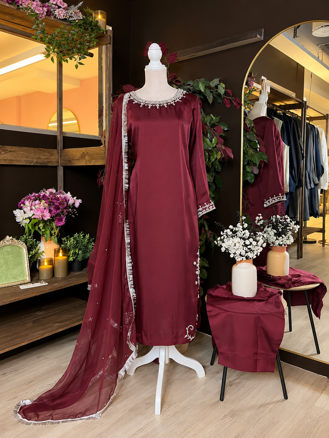 Ruby Grace Silk Suit
