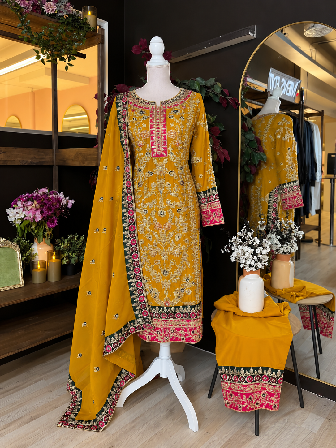 Rang Barse Mustard Suit