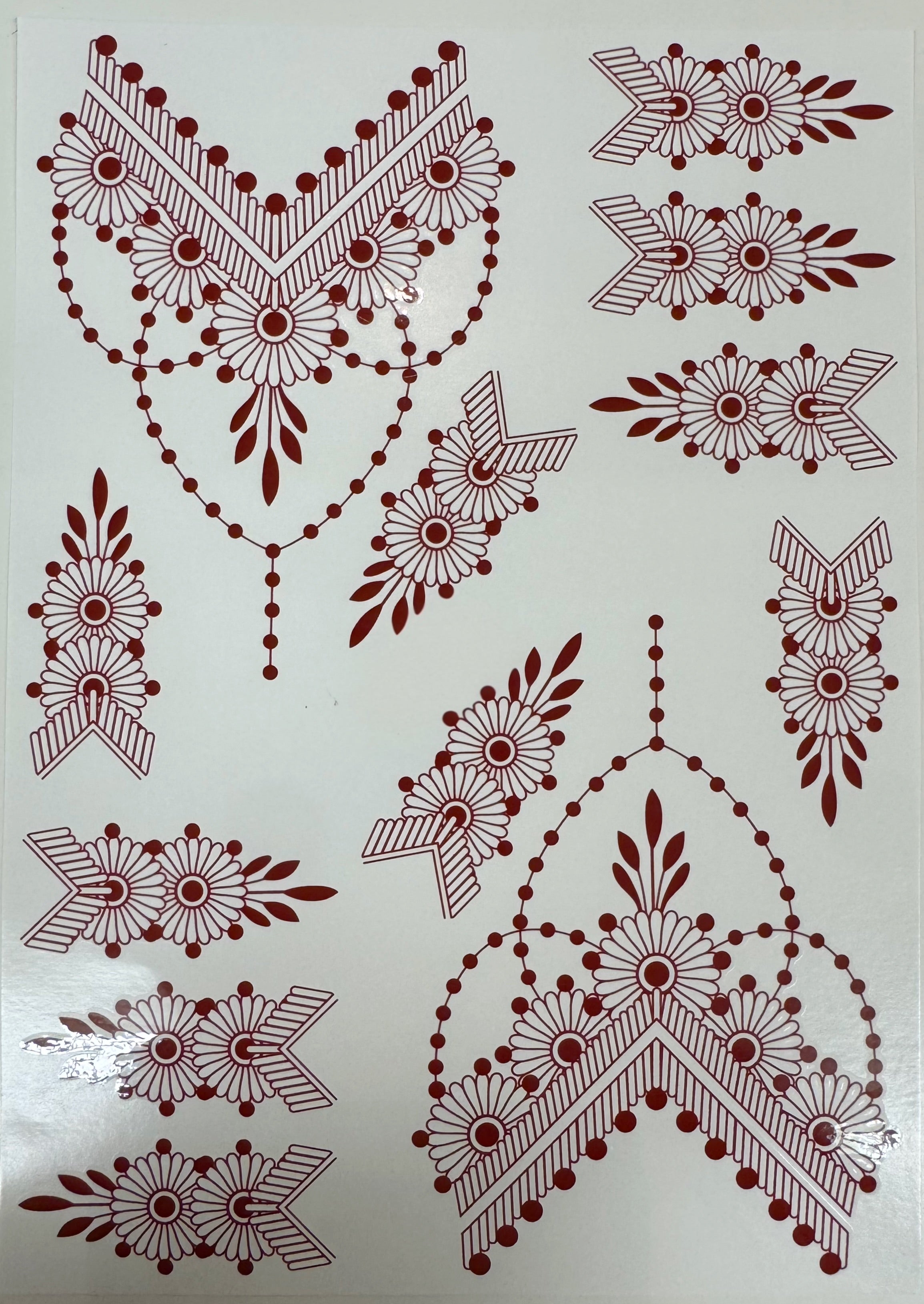 Henna sticker - 2 sider