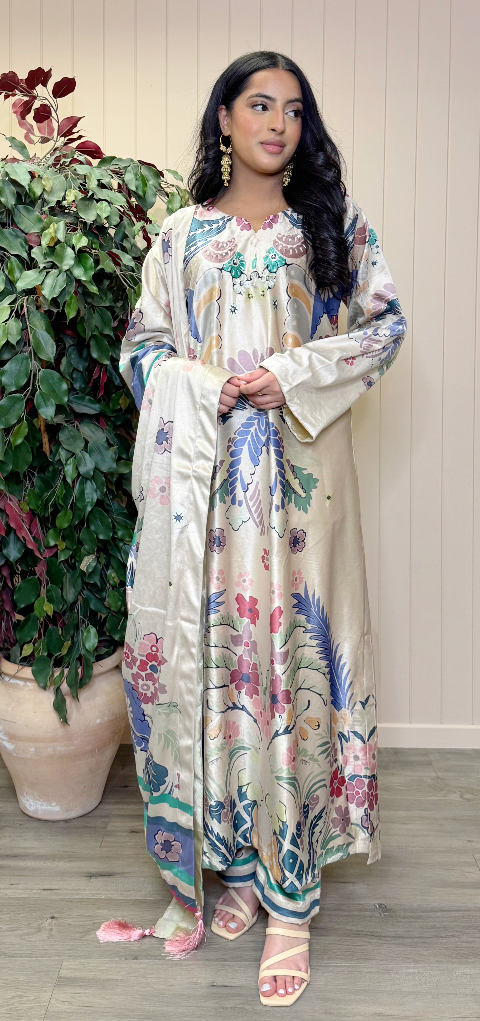 Bloomveil Printed Velvet