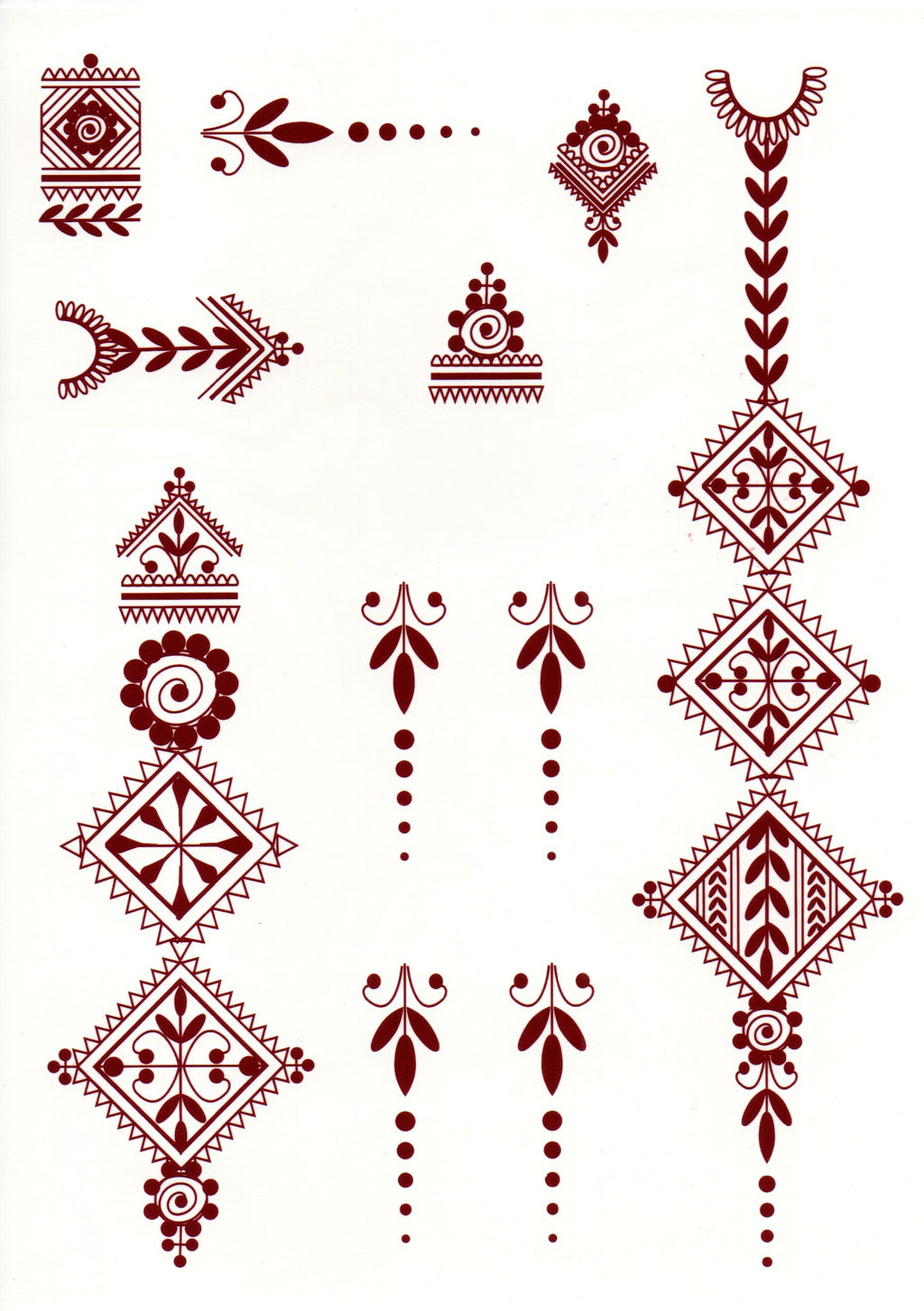 Henna sticker - 2 sider