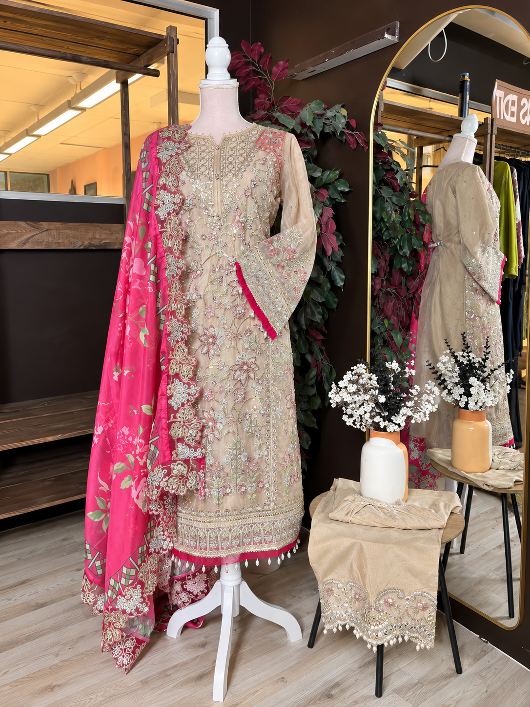 Champagne Royale Pink Dupatta Suit
