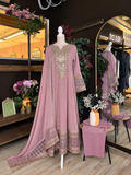 Rosé Royale Embroidered Dress