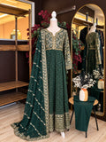 Emerald Royale Embroidered Maxi