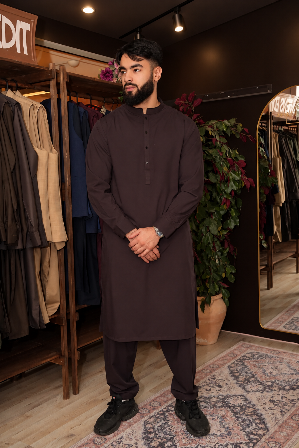 Midnight Mocha – W&W Shalwar Kameez