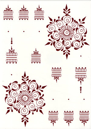 Henna sticker - 2 sider