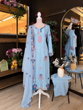 Bluebell Blossom Silk Suit