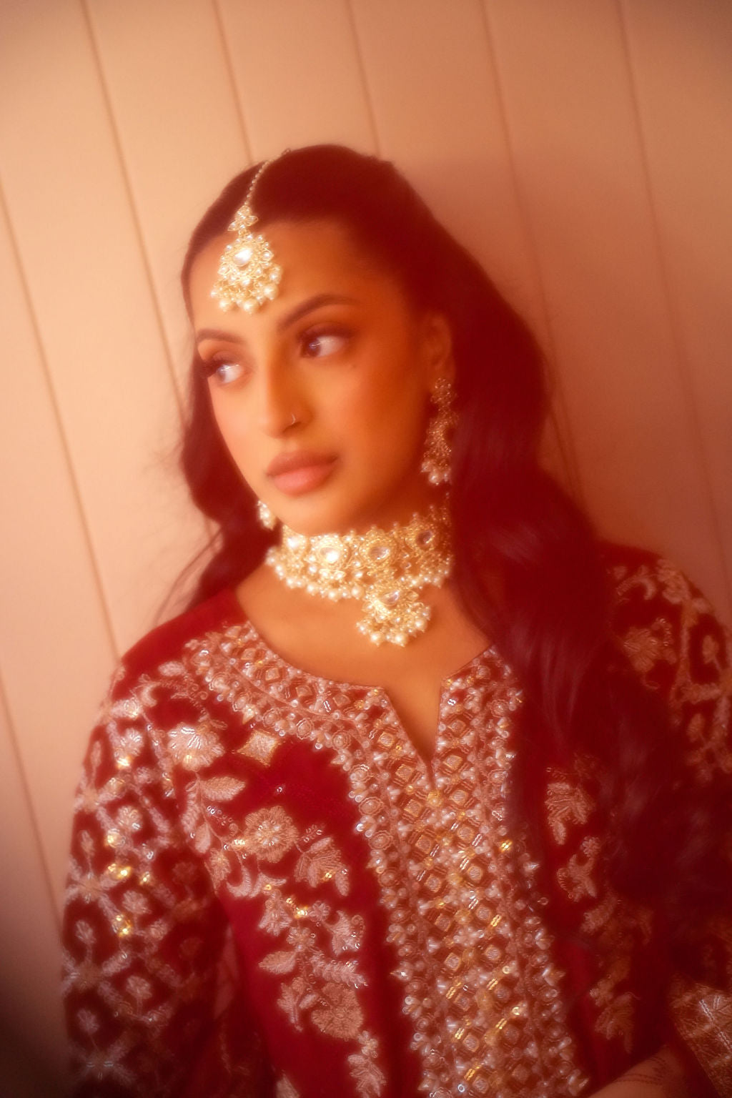 Mahira - Maroon Chiffon