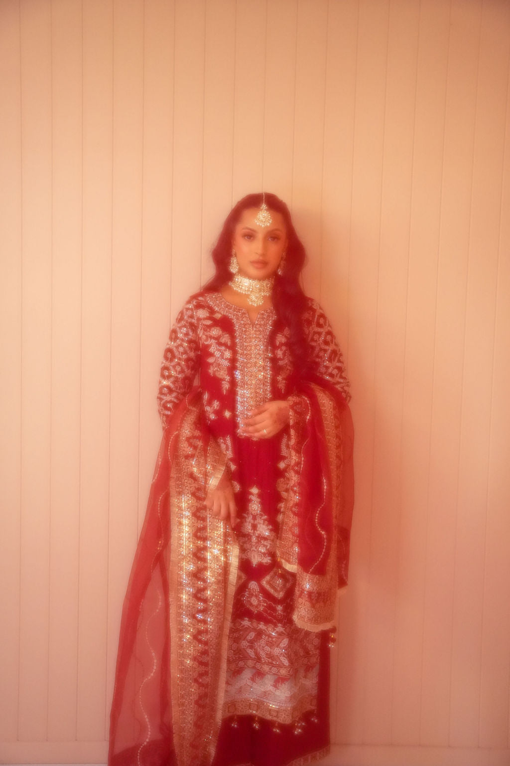 Mahira - Maroon Chiffon