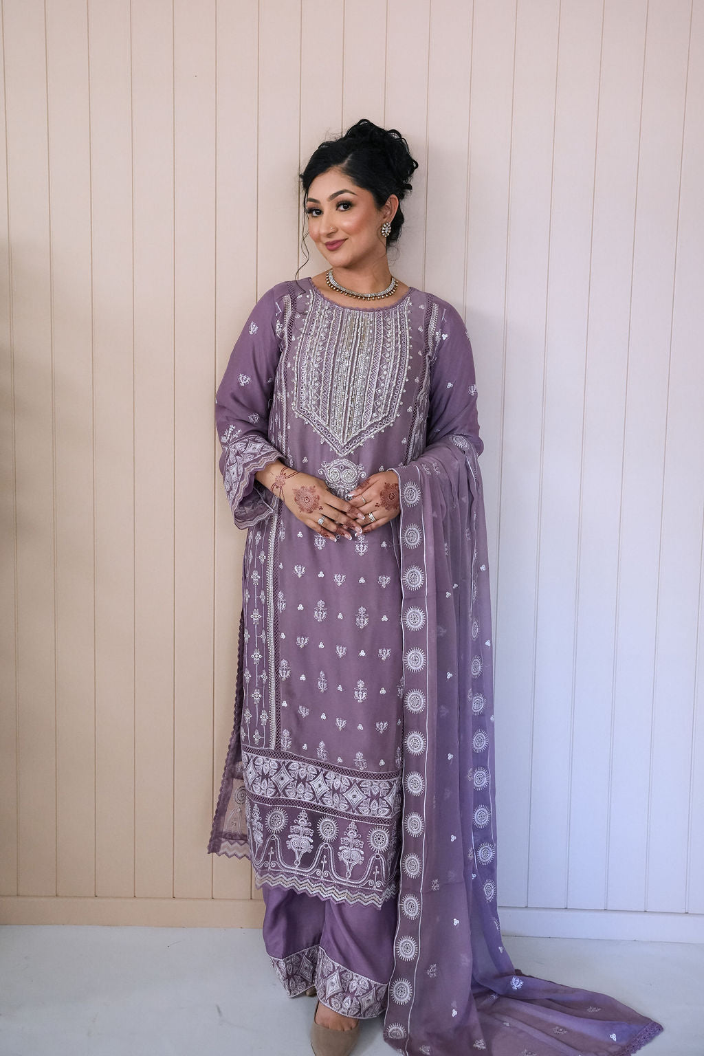 Noor-e-Gulabi - Lilac Chiffon